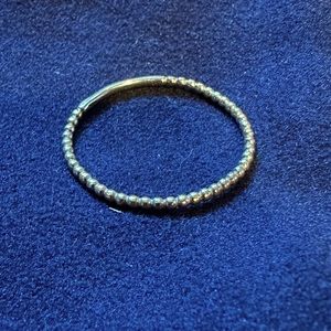 Mejuri 14K Yellow Gold Stackable Beaded Ring - Size 7